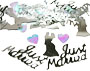 Silver Just Married Confetti